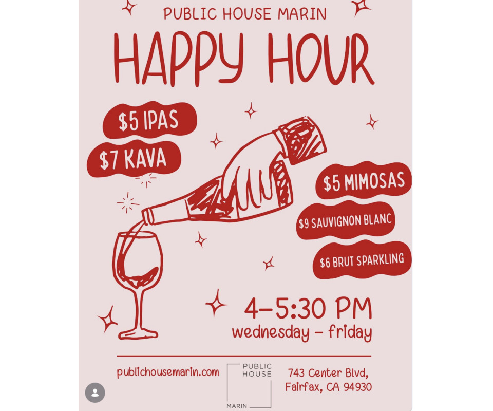 Happy Hour at Public House Marin