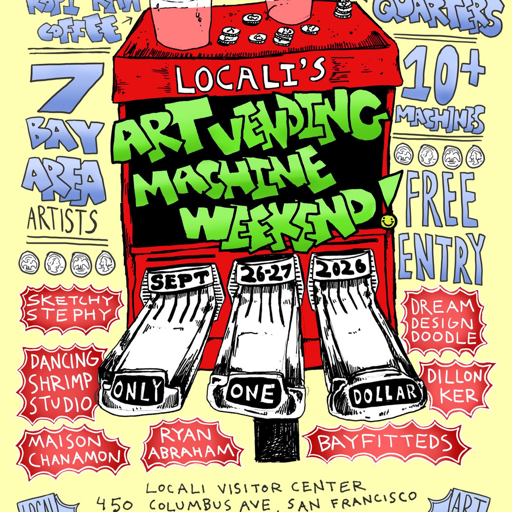 $1 Art Vending Machine Pop-Up w/ 10+ Machines