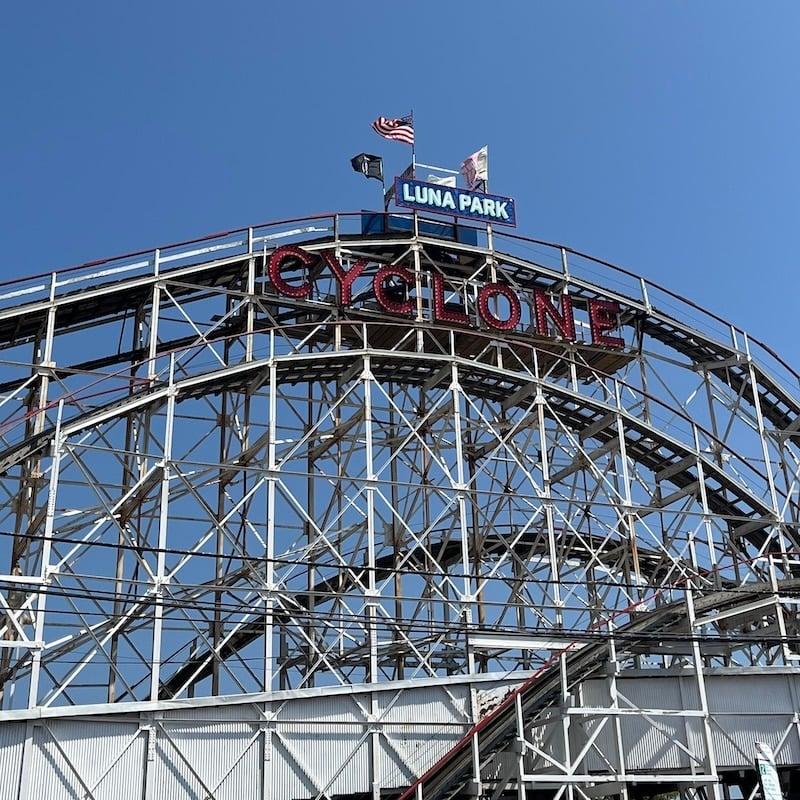 The Cyclone Roller Coaster at Luna Park in Coney Island 2