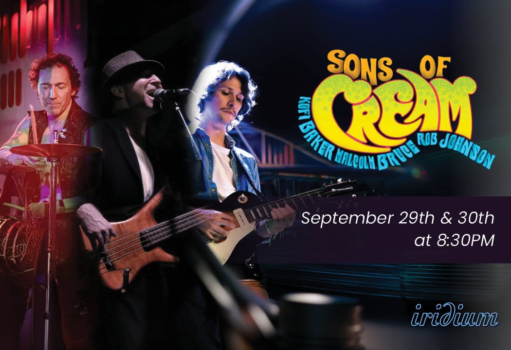 SONS OF CREAM, featuring Kofi Baker, Malcolm Bruce, Rob Johnson