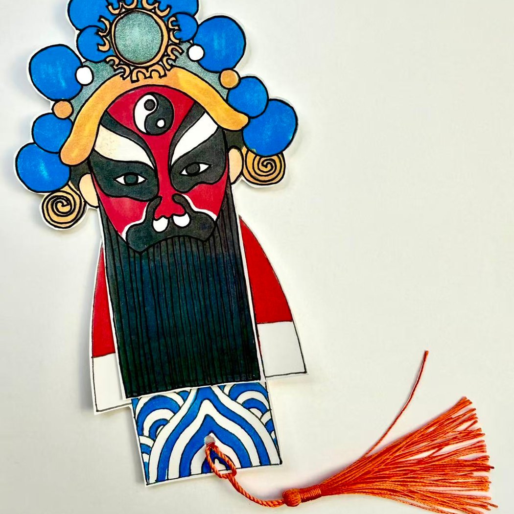 Peking Opera Mask Bookmarks with Lyla Wang 1