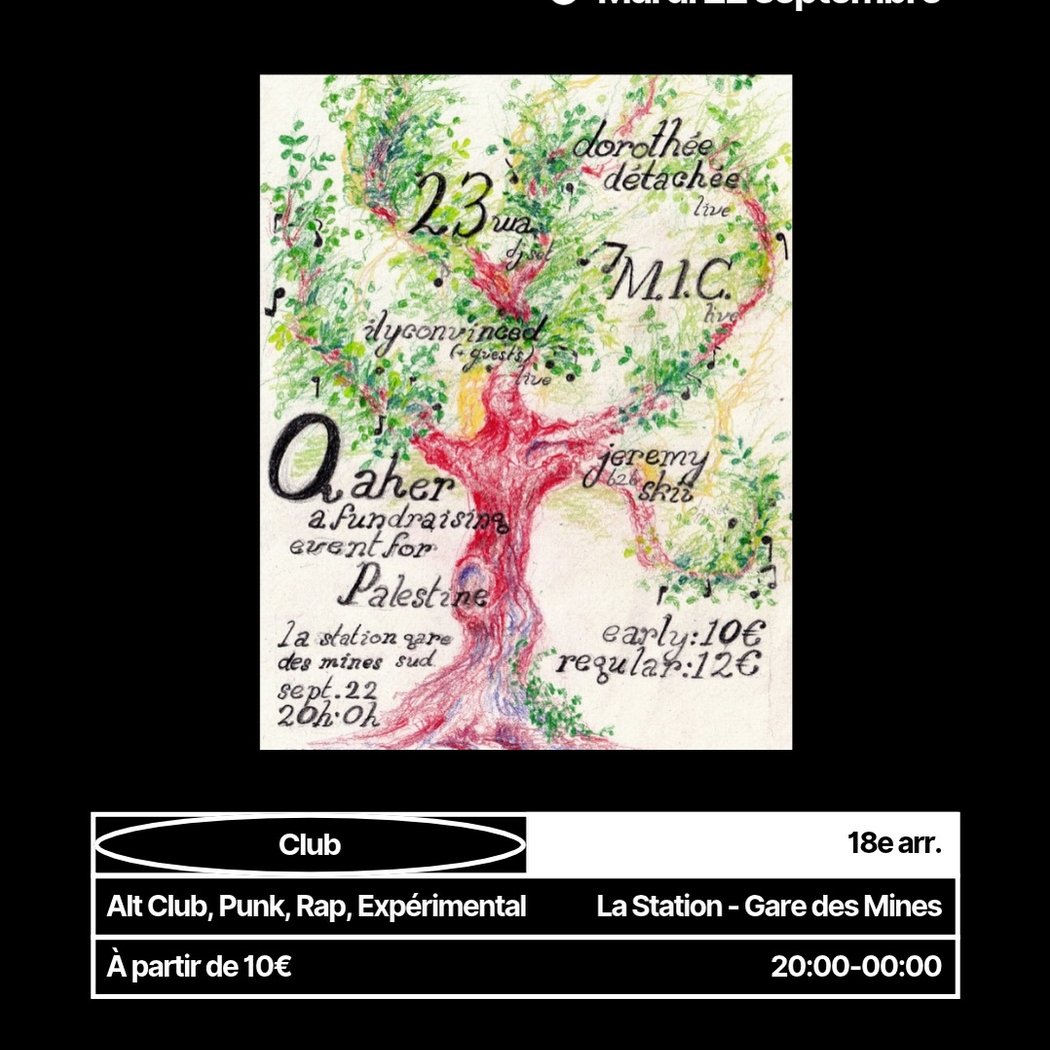qaher : a fundraising event for Palestine