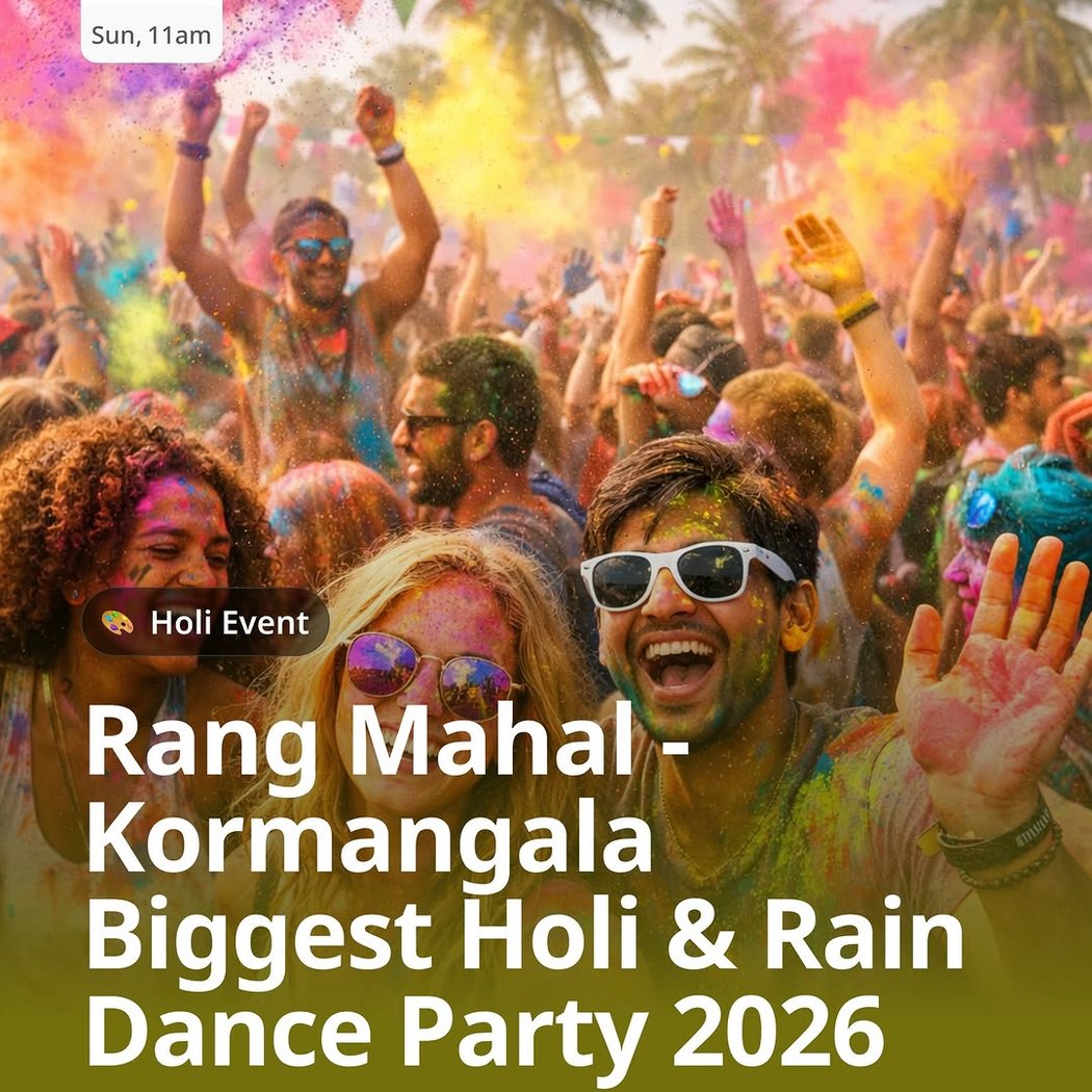 Rang Mahal - Kormangala Biggest Holi & Rain Dance Party 2026 1