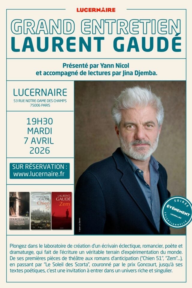 Grand Entretien Laurent Gaudé 1