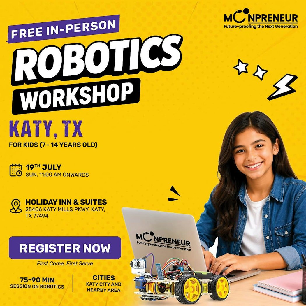 Free In-person Robotics Class for Kids 2