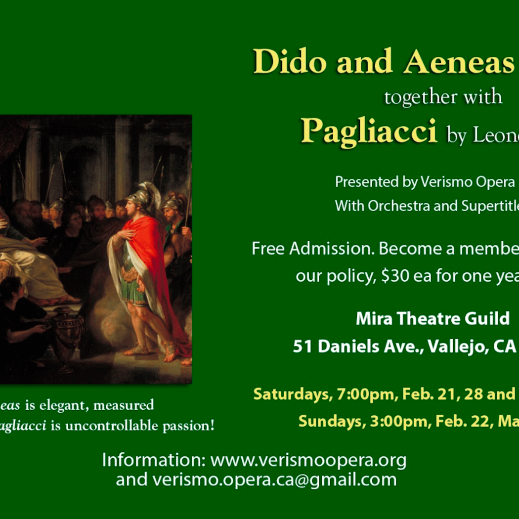 Opera: Dido and Aeneas by Purcell together with Pagliacci by Leoncavallo 1