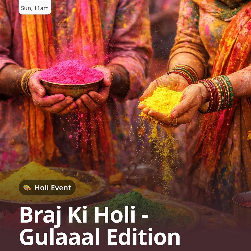 BRAJ KI HOLI - WHITEFIELD GULAAAL EDITION 1