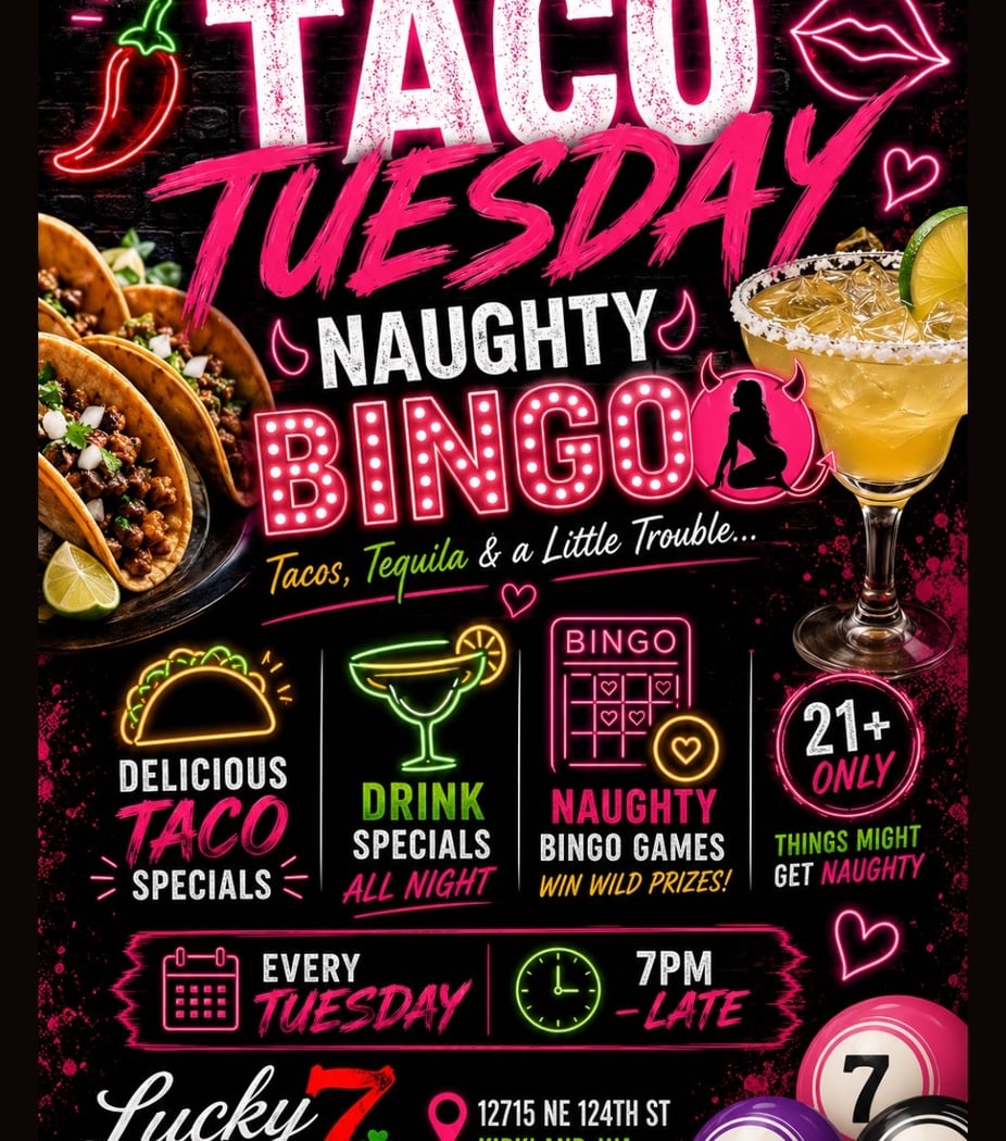 Taco Tuesday & Naughty Bingo