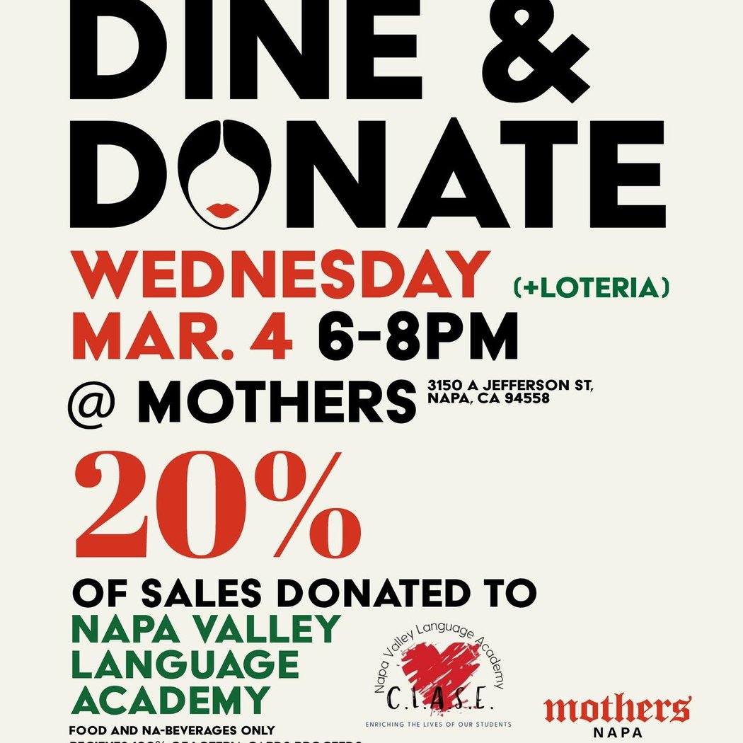 NVLA Dine & Donate @ Mothers + Loteria (All Ages) 1