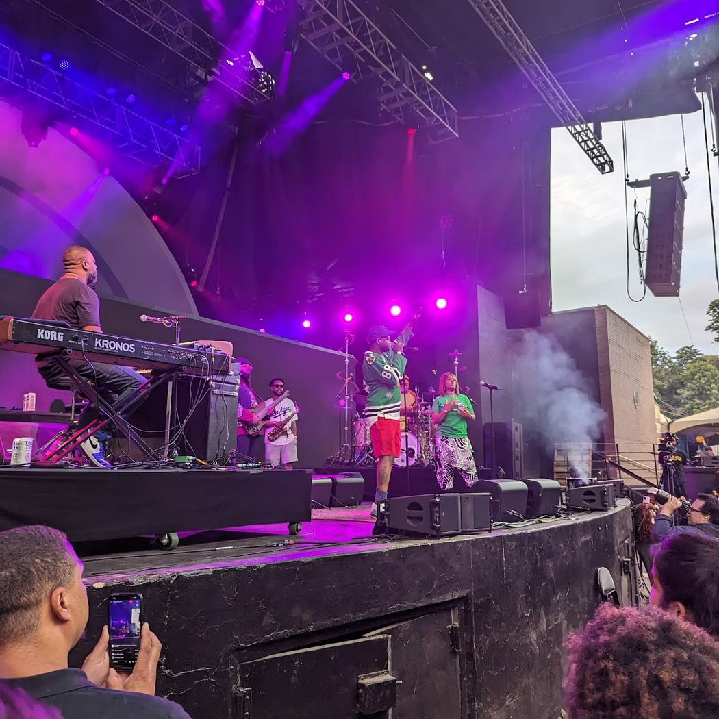 Outdoor punk rock concert featuring Gogol Bordello 1
