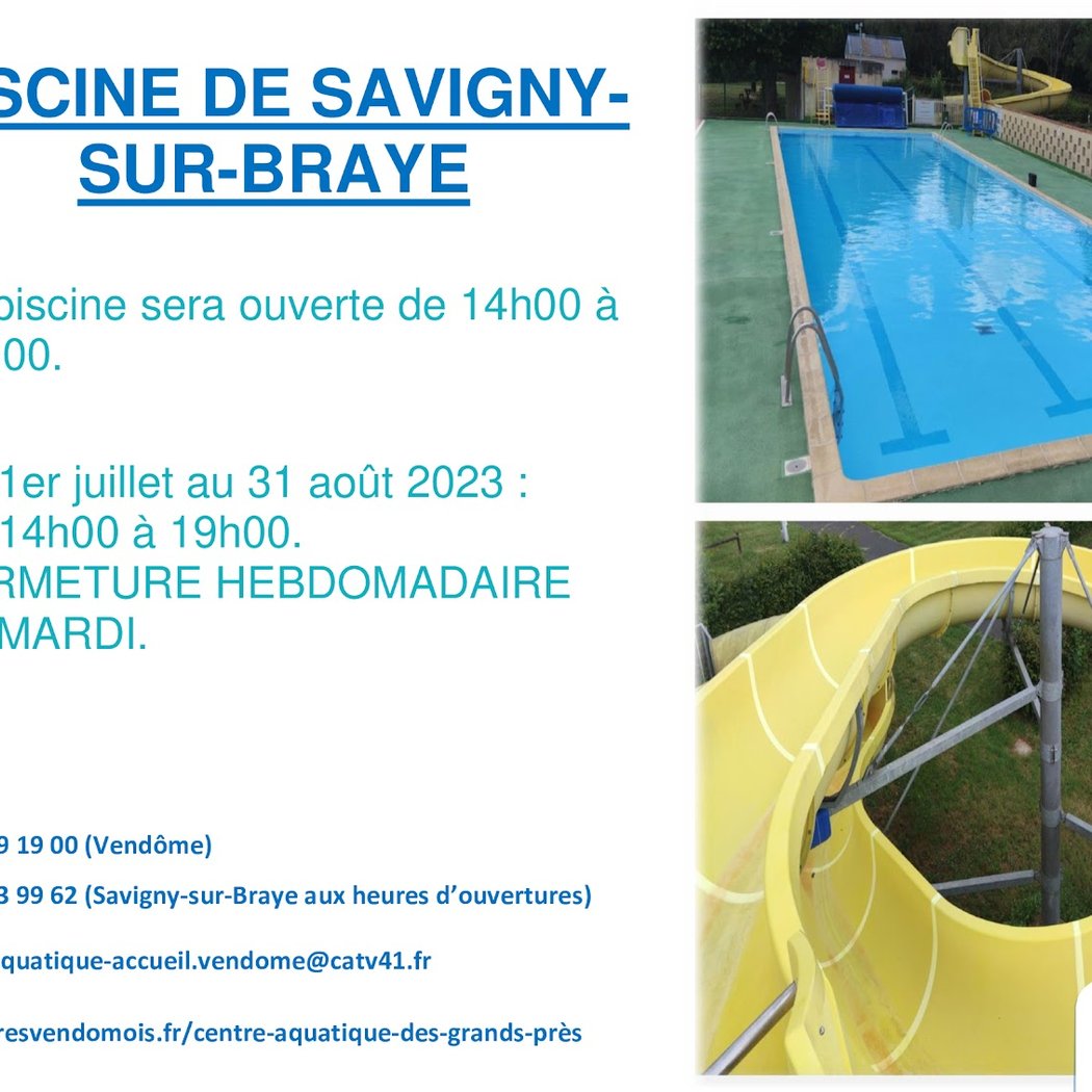 Piscine à Savigny-sur-Braye (1er juillet-31 août 2025) 1