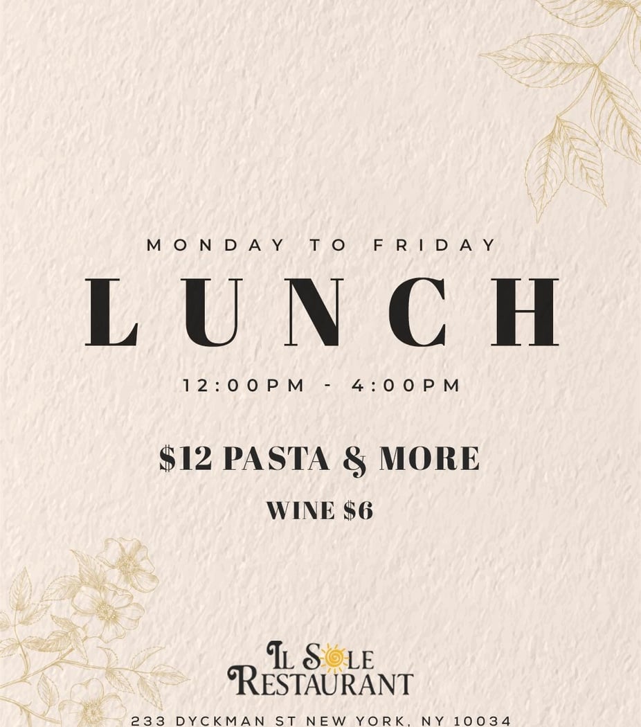LUNCH SPECIAL 1