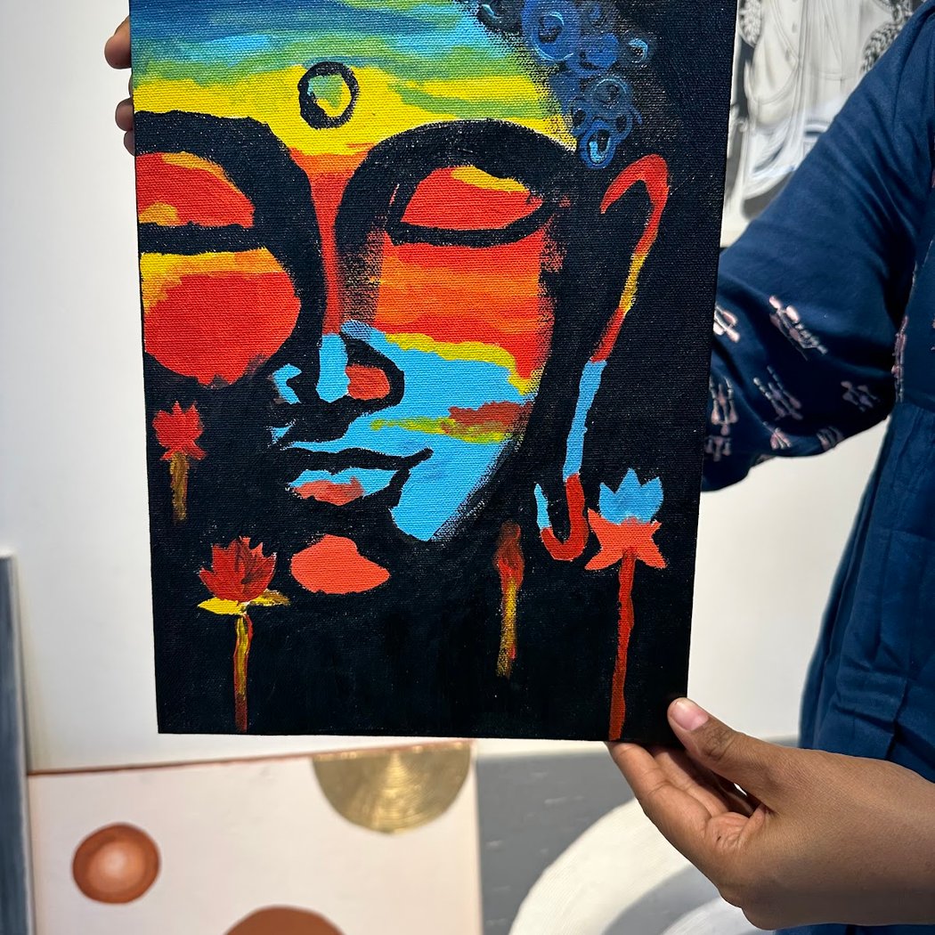 Boho texture painting 2