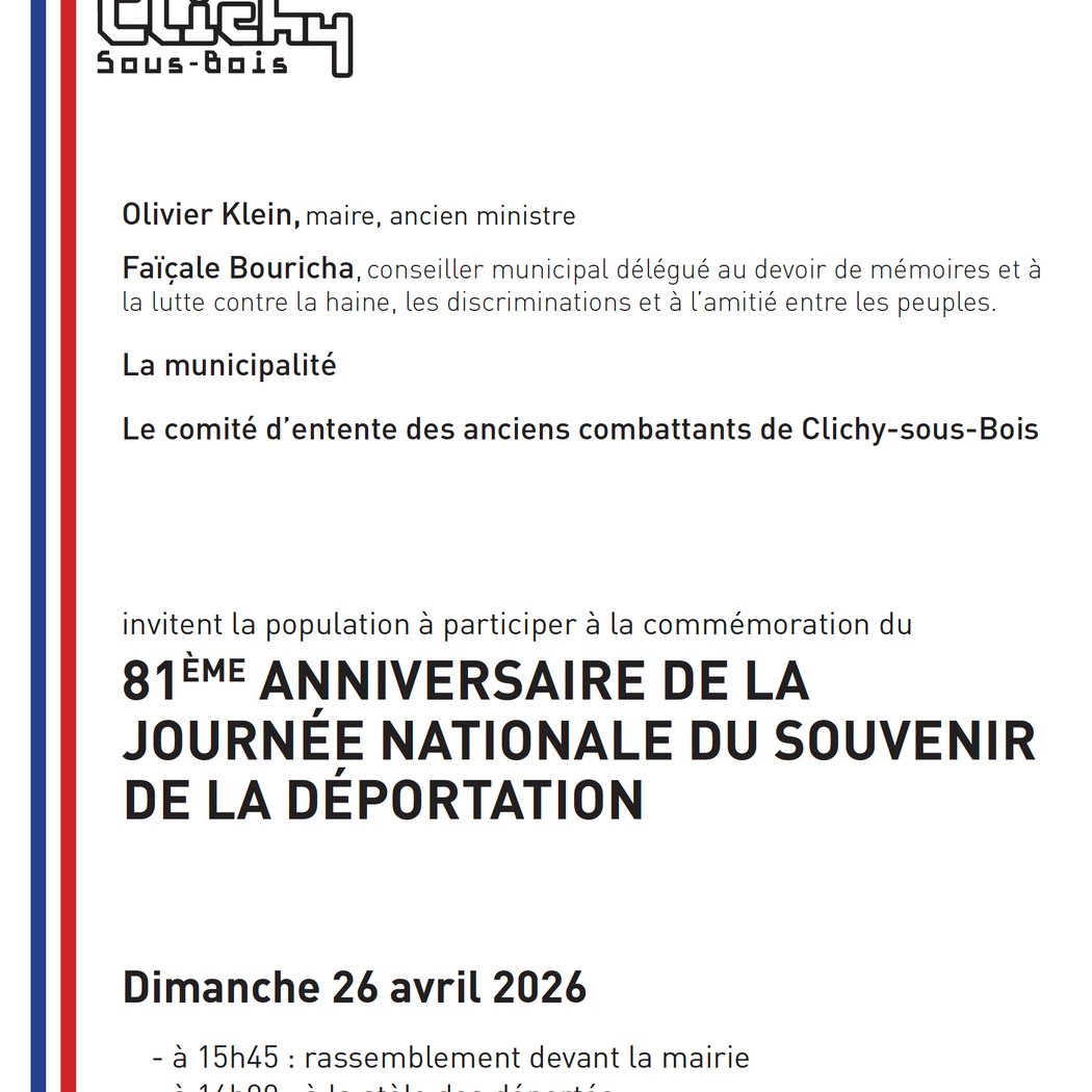 81ème anniversaire de la journée nationale du souvenir et de la déportation 1