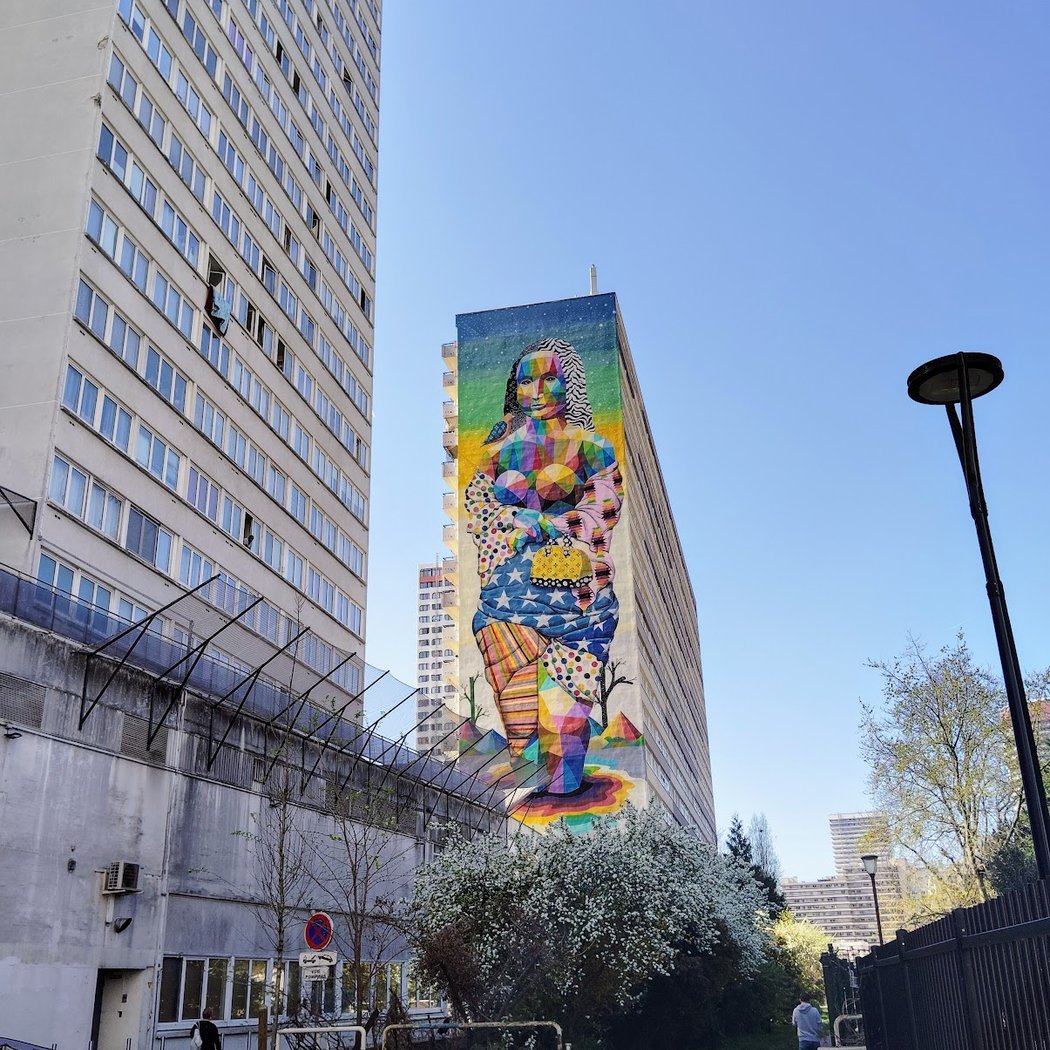 Street Art "Mona Lisa La Joconde" d'Okuda 3