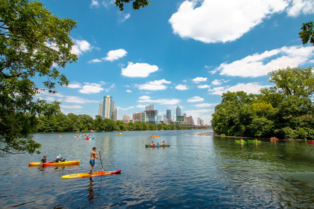 Kayak Trash Cleanup on Lady Bird Lake 2