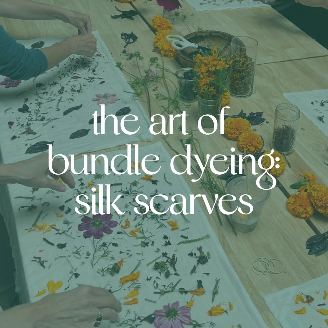 The Art of Bundle Dyeing: Silk Scarves 1