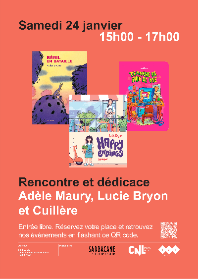 Rencontre et dédicace avec Adèle Maury, Cuillère et Lucie Bryon 1