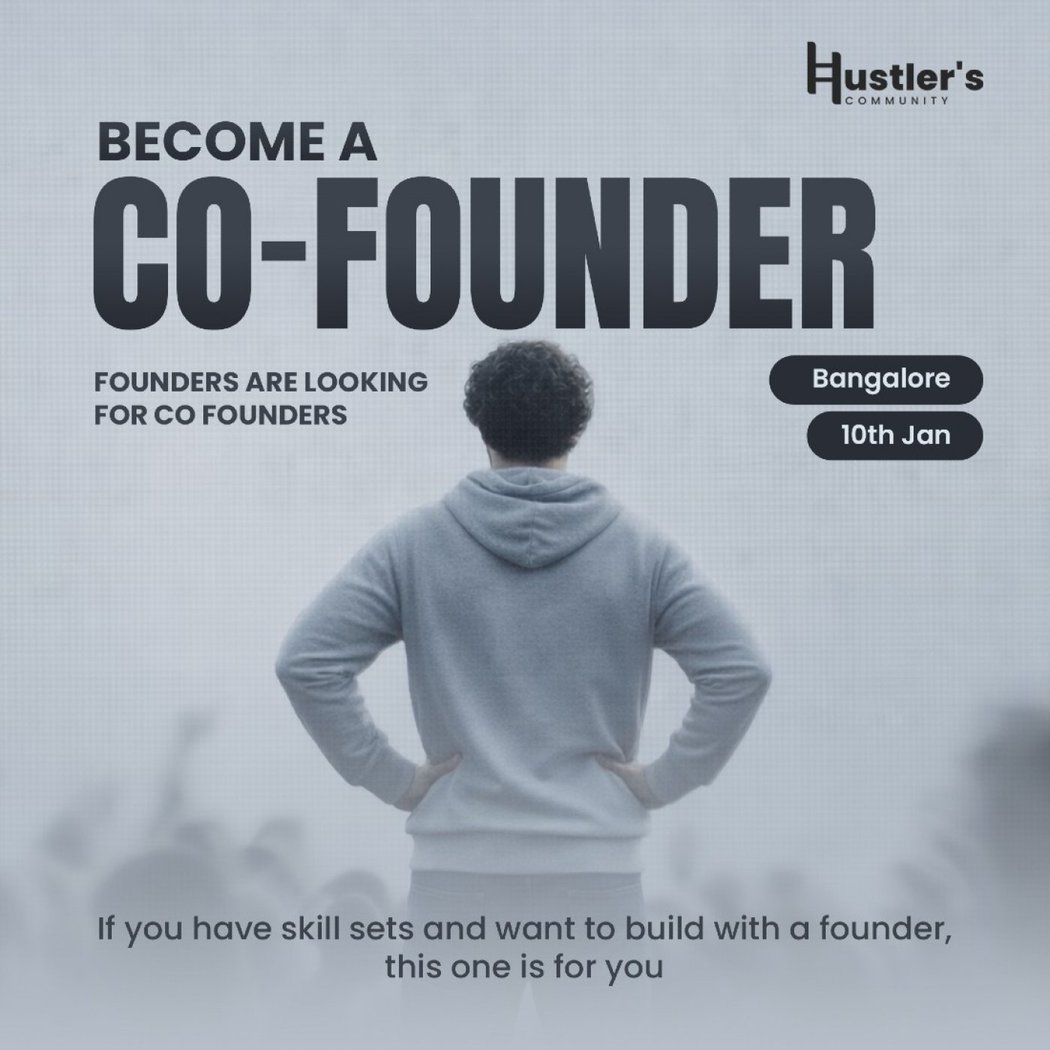 Find your Co-Founder x Hustlers Community 1
