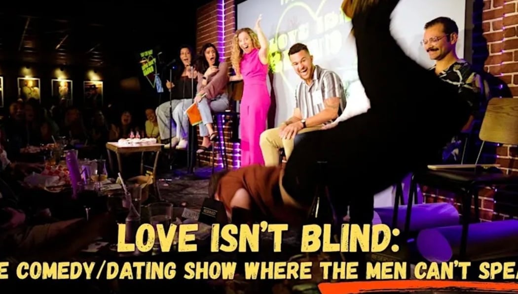 Love Isn't Blind | A Comedy/Dating Show Where the Men Can't Speak 1