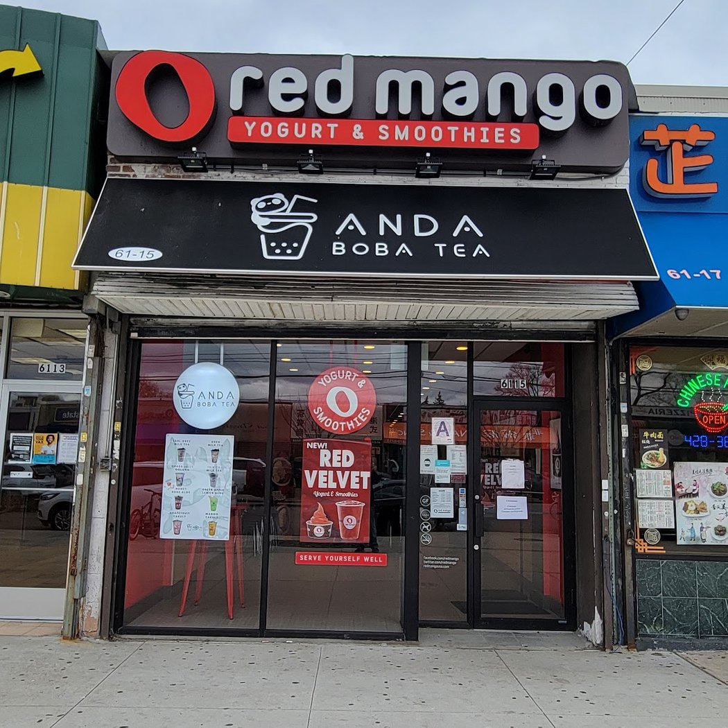 Anda Boba Tea & Red Mango in Bayside, Oakland Garden NY 2