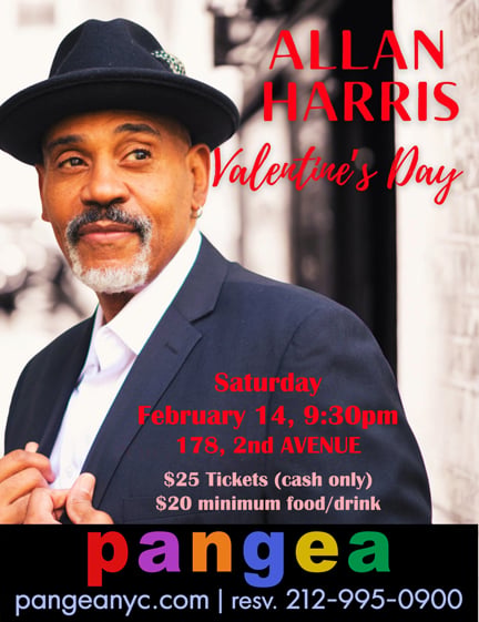 Pangea Jazz Night Series: Allan Harris, Valentine’s Day 1