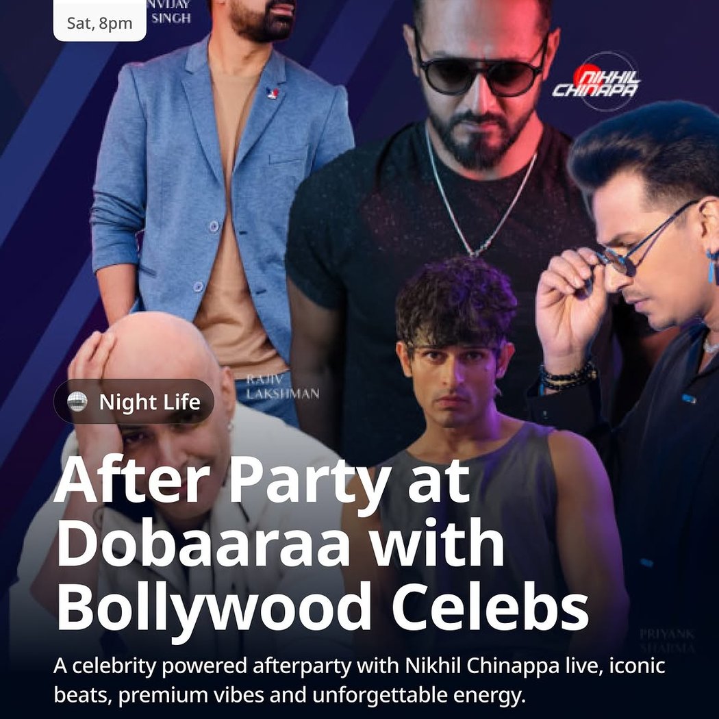 After Party ft. Nikhil Chinappa & Bollywood Celebs 1