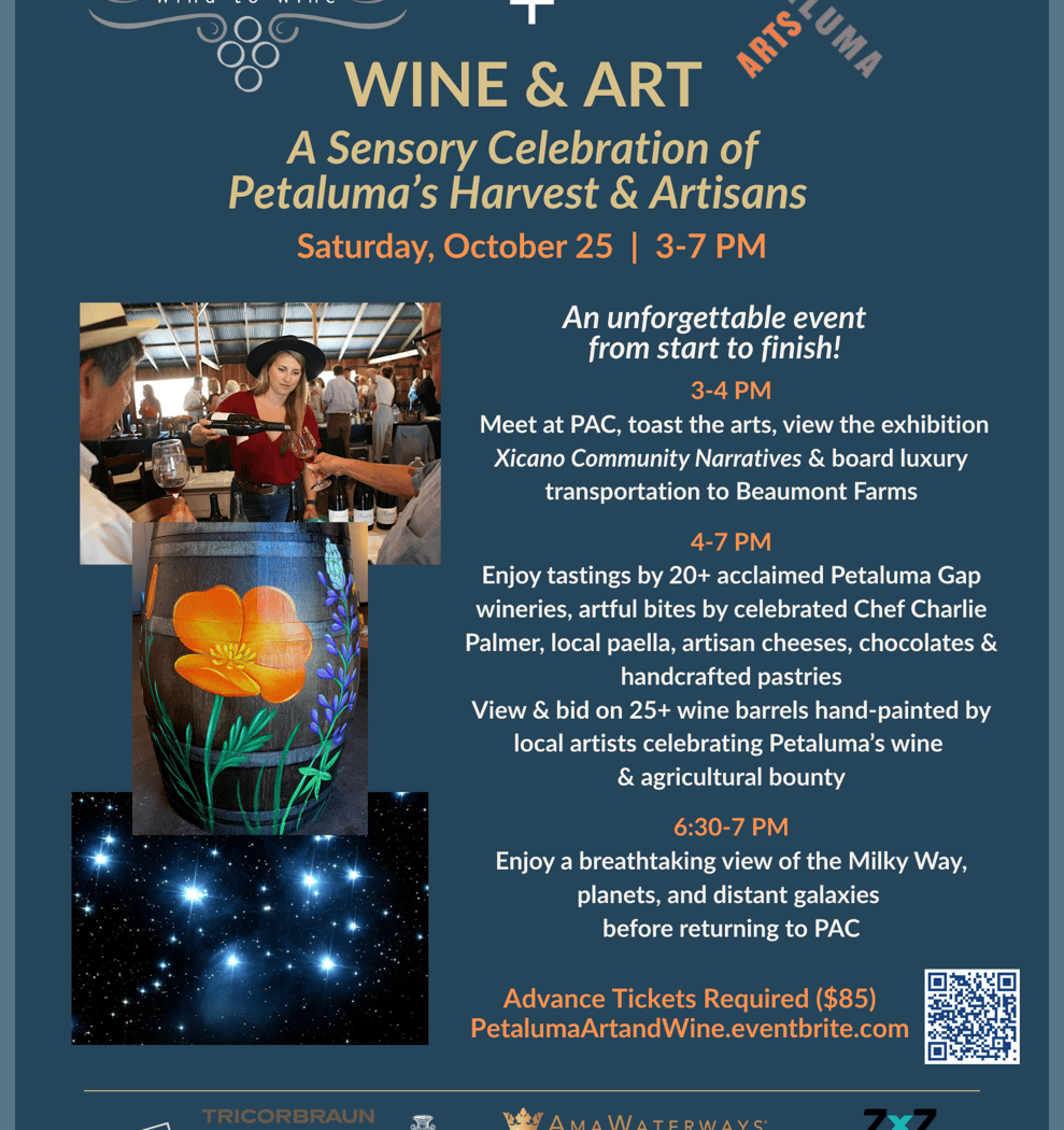 Wine and Art – A Sensory Celebration of Petaluma’s Harvest and Artisans 1