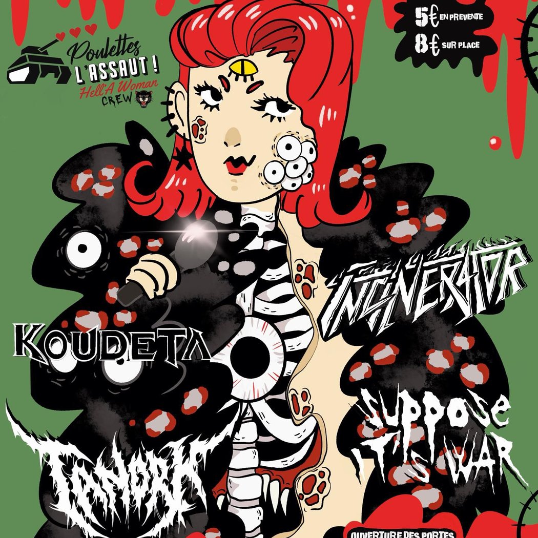 Thrash’N’Poulettes – Concert caritatif 1