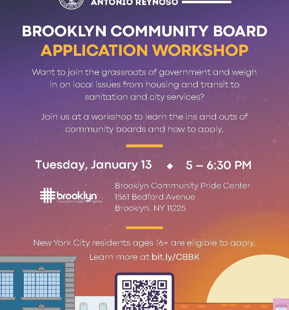 Brooklyn Community Board Application Workshop 1