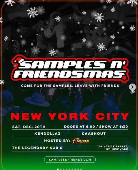 SAMPLES N’ FRIENDSMAS 1