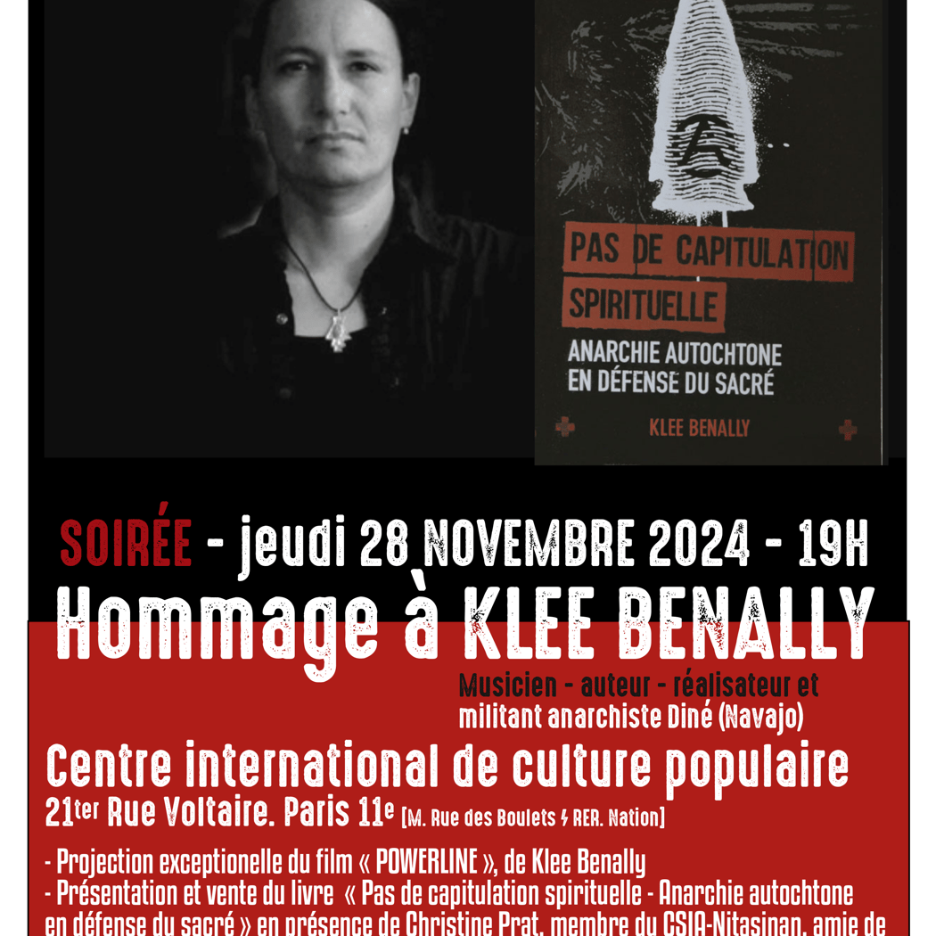 Soirée d'hommage à Klee Benally 2