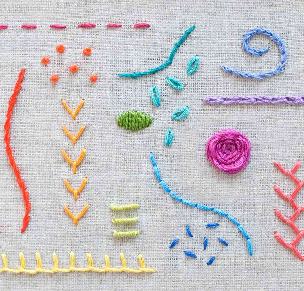 Hand Embroidery Group Class Level 0: Embroidery Social 1