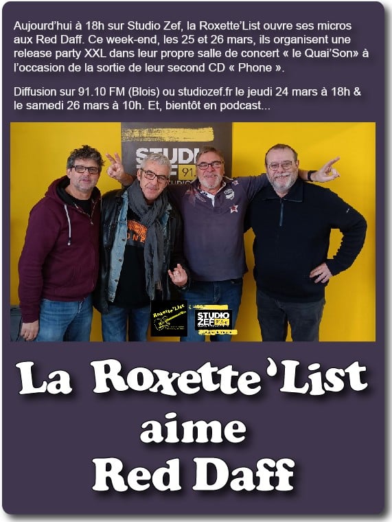 ROXETTE reçoit RED DAFF 1