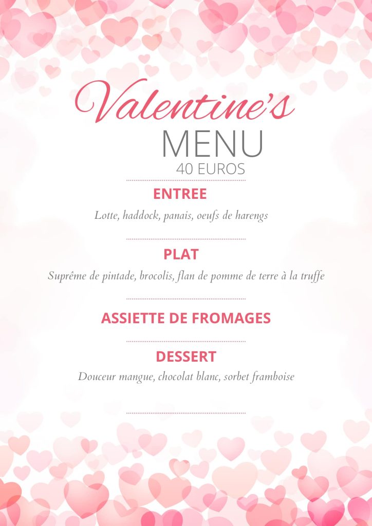 Votre dîner de la Saint-Valentin 1