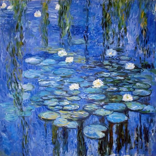 Class and a Glass (July) - Paint Monet's Waterlilies 1