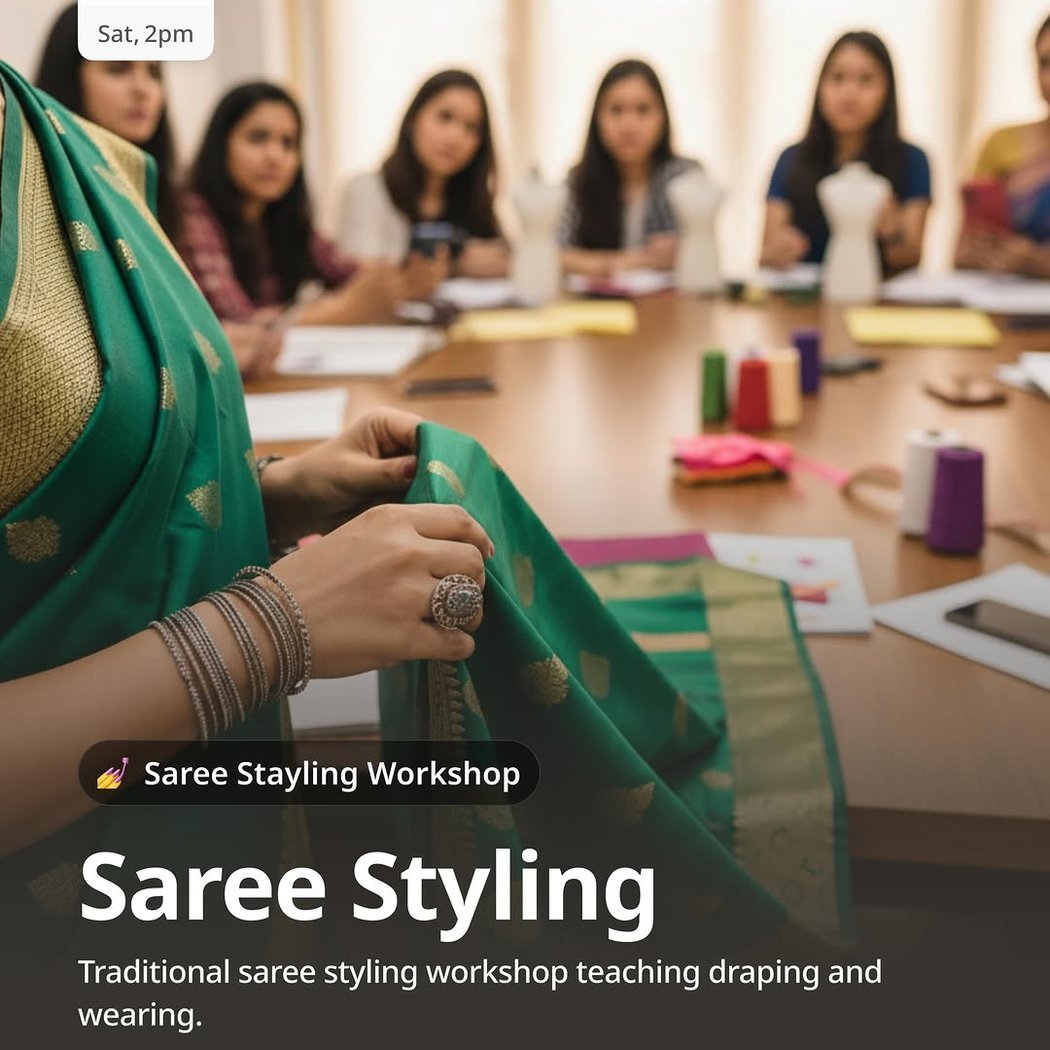 Saree Styling Workshop 1