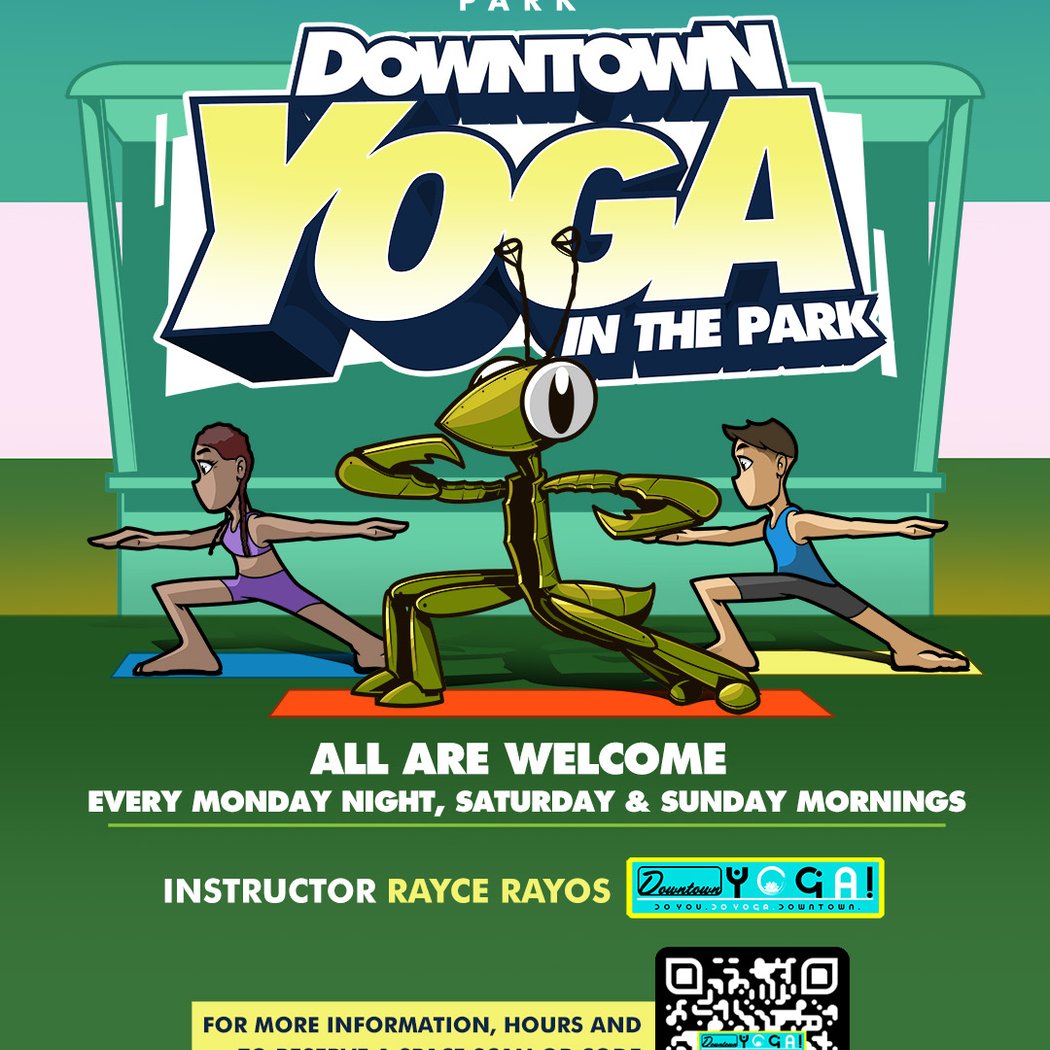 Downtown Yoga in the Park 1