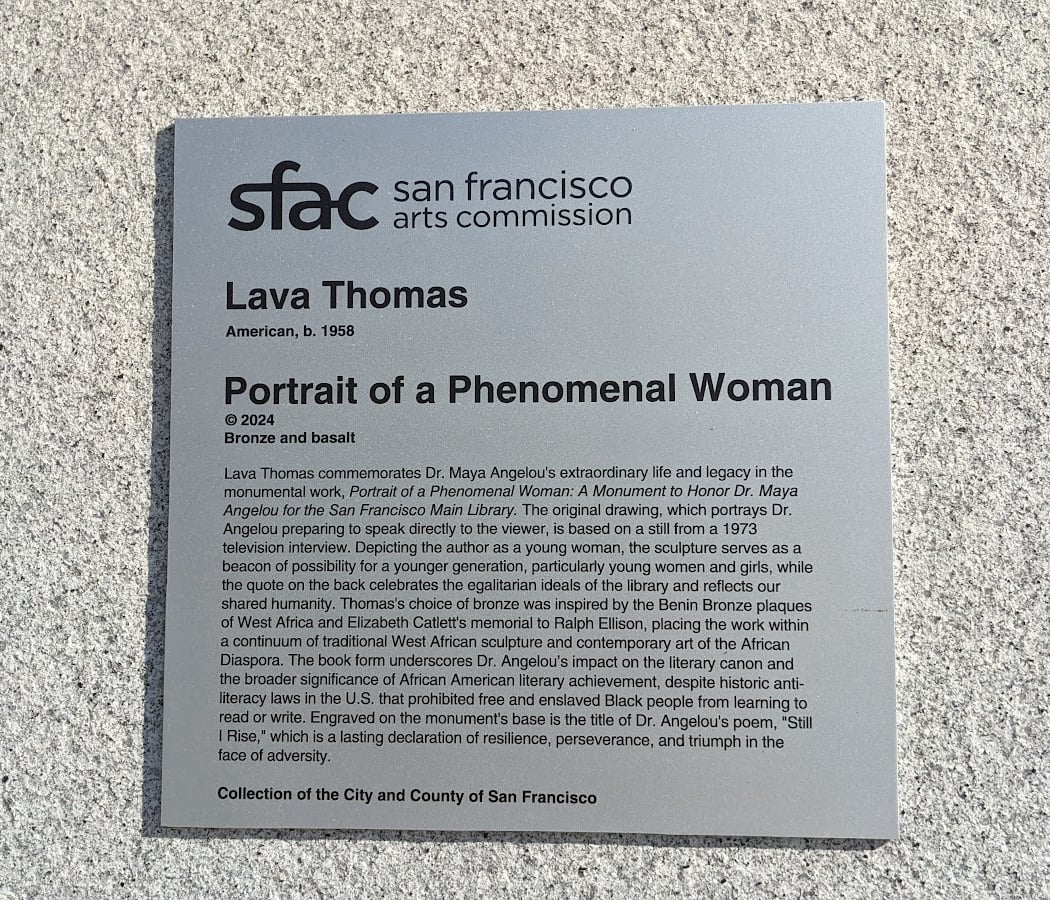 Dr. Maya Angelou monument "Portrait of a Phenomenal Woman" by Lava Thomas 3