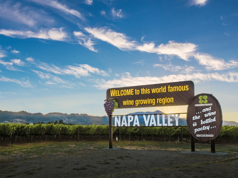Welcome to Napa Valley Sign (North) 1