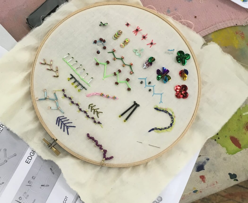 After Workshop Bead Embroidery 1