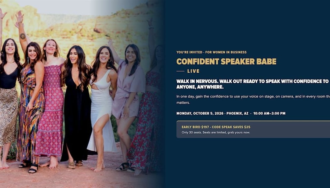Confident Speaker Babe In Person Event 1