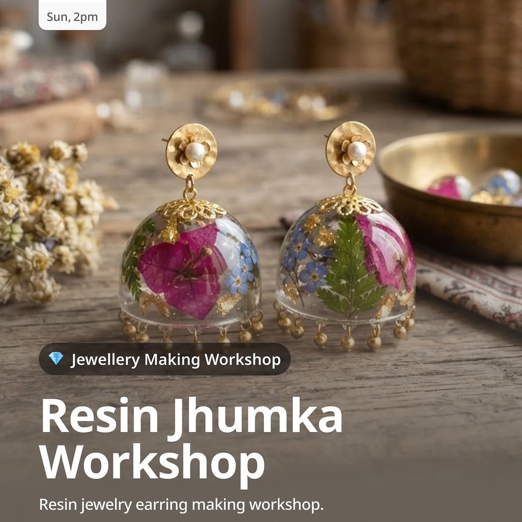 Resin Jhumka Workshop 1