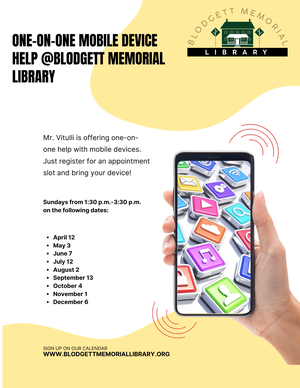 One-on-One Mobile Device Help 2026 1