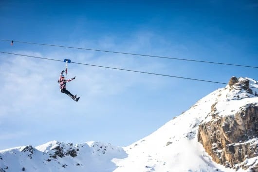 Tyrolienne - Sauze Super Line 3