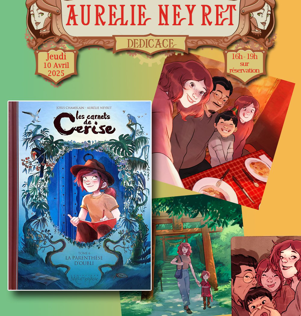 Dédicace d'Aurélie Neyret pour le T.06 de Cerise 1
