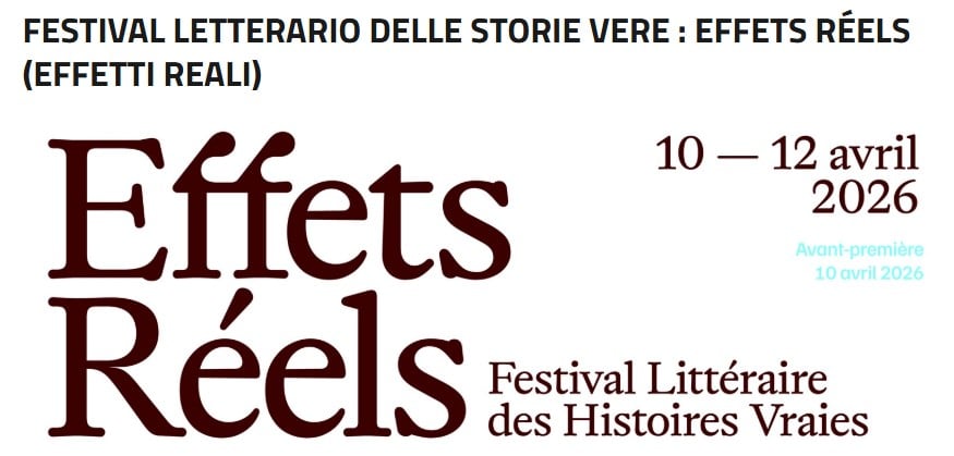 Effets Réels Festival Littéraire des Histoires Vraies 2