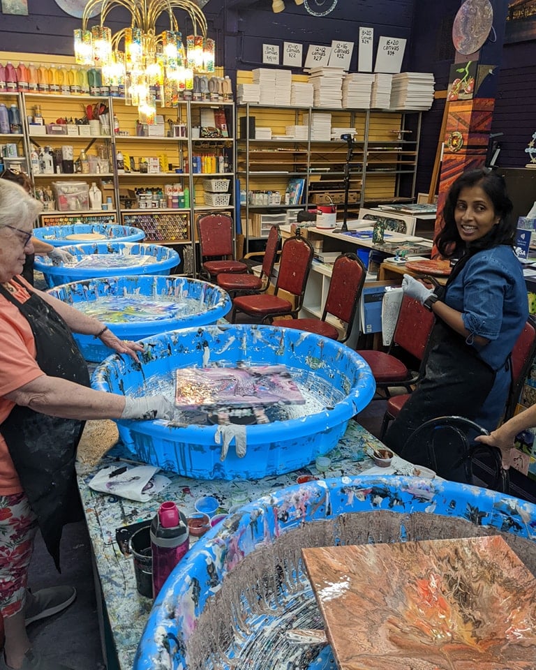 Acrylic Pouring Workshop 2