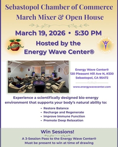 Sebastopol Chamber of Commerce March Mixer Hosted by the Energy Wave Center 1