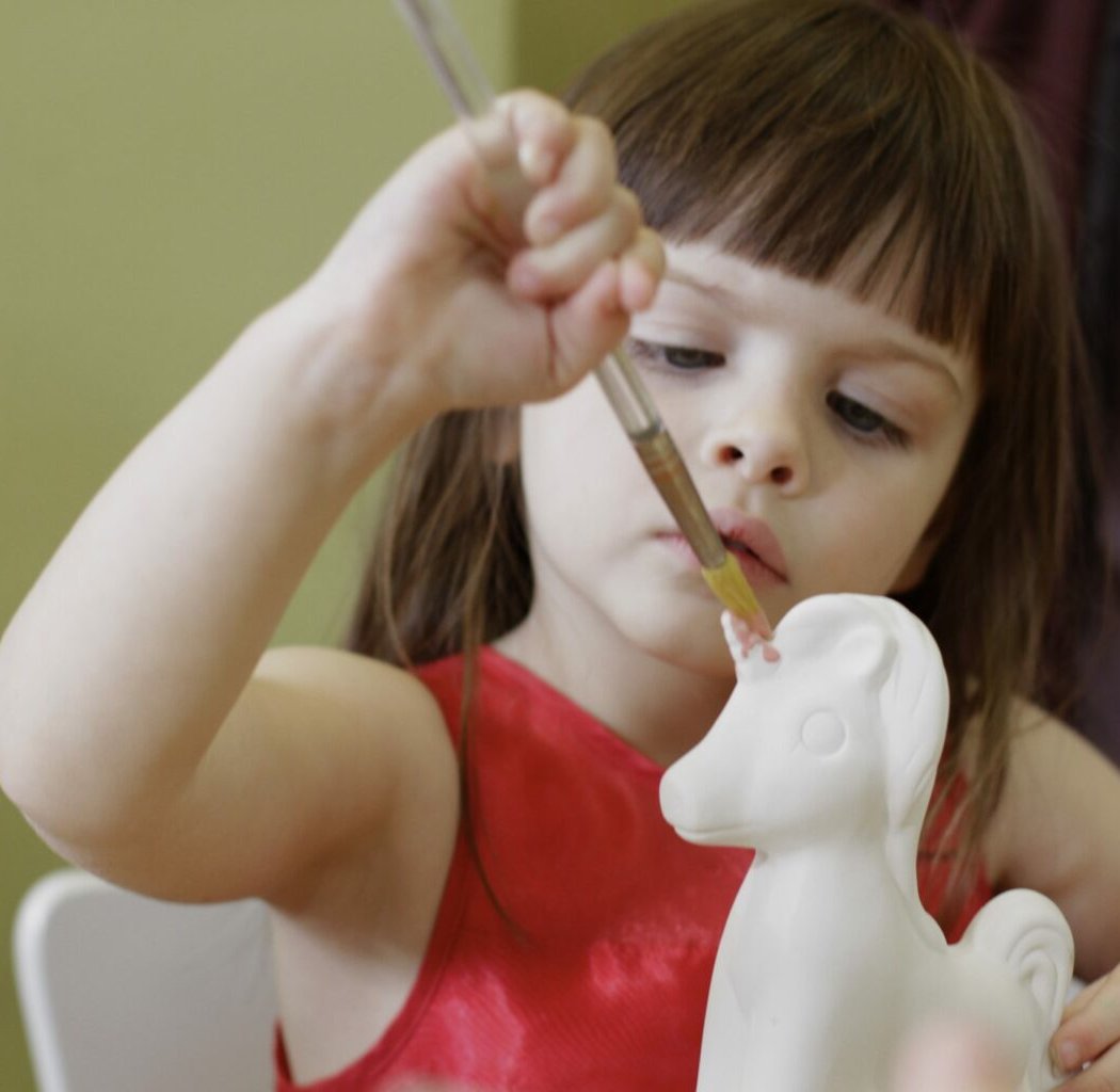 Pottery Painting – Painted Pot 1